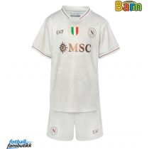 SSC Napoli Bortedraktsett Barn 2025-26 Kortermet (+ Korte bukser)